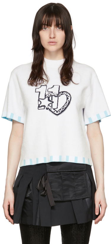 Пуловер We11done We11done Viscose Knit Top Бяло | WD-KT1-22-641-W-SK, 0