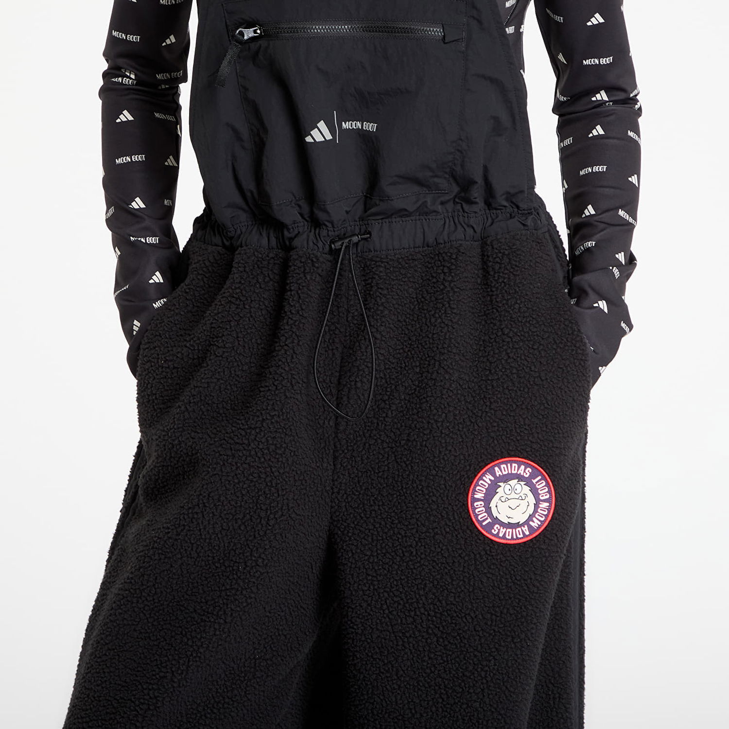 Комбинезон adidas Performance Moonboot Wide-Leg Fleece Bib Pant Черно | JM6494, 1