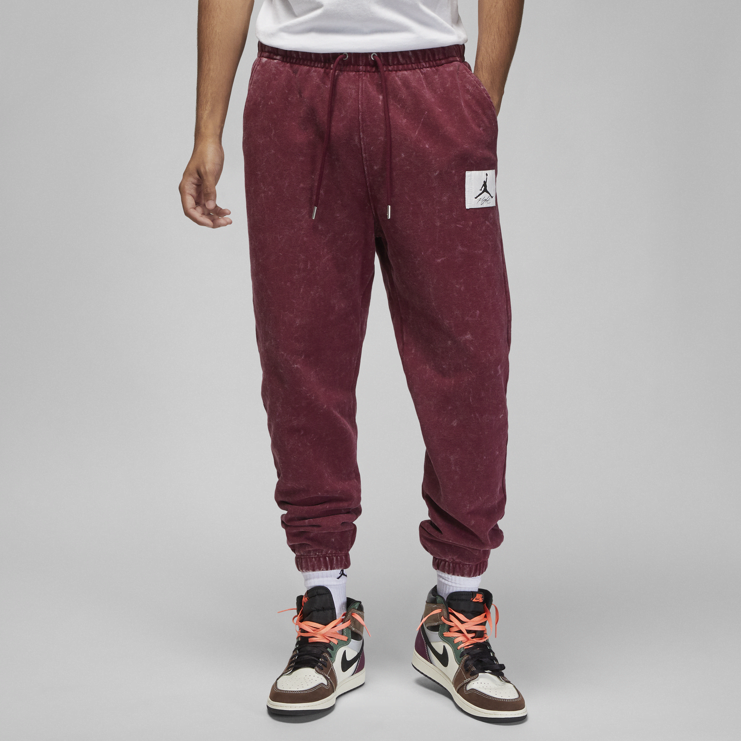 Спортни панталони Jordan Jordan Essentials Statement Fleece Pants Бургунди | DR3089-680, 0