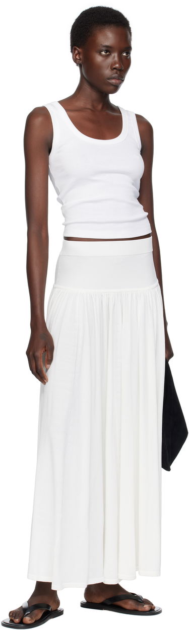 Пола Loulou de Saison Loulou de Saison Romy Maxi Skirt Бяло | ROMY, 3