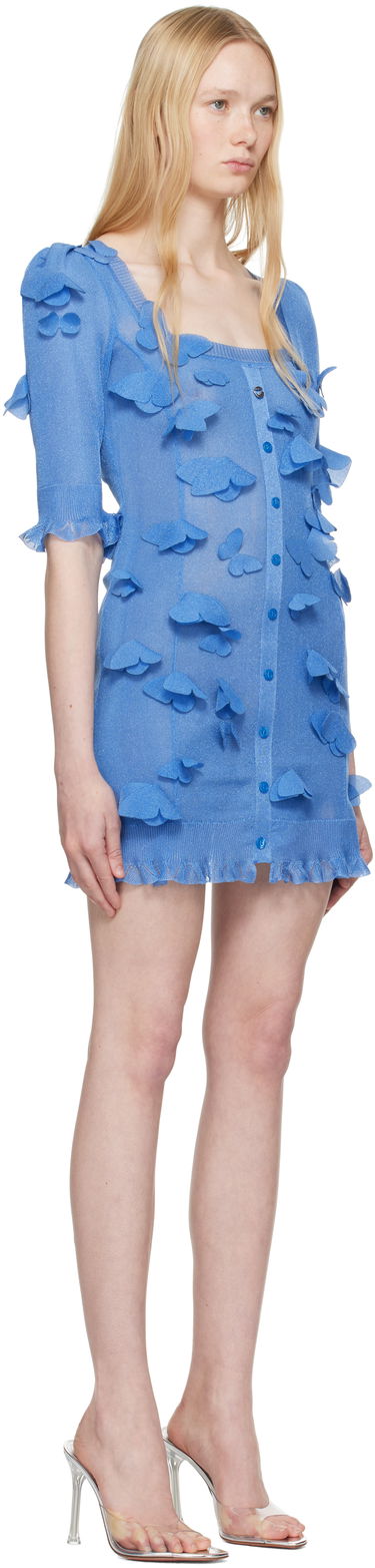 Pокля Coperni Coperni Knitted Butterfly Mini Dress Розово | COPML143Y3015, 4