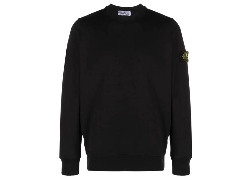 Пуловер Stone Island Logo Patch Crewneck Черно | 791563051 A0029