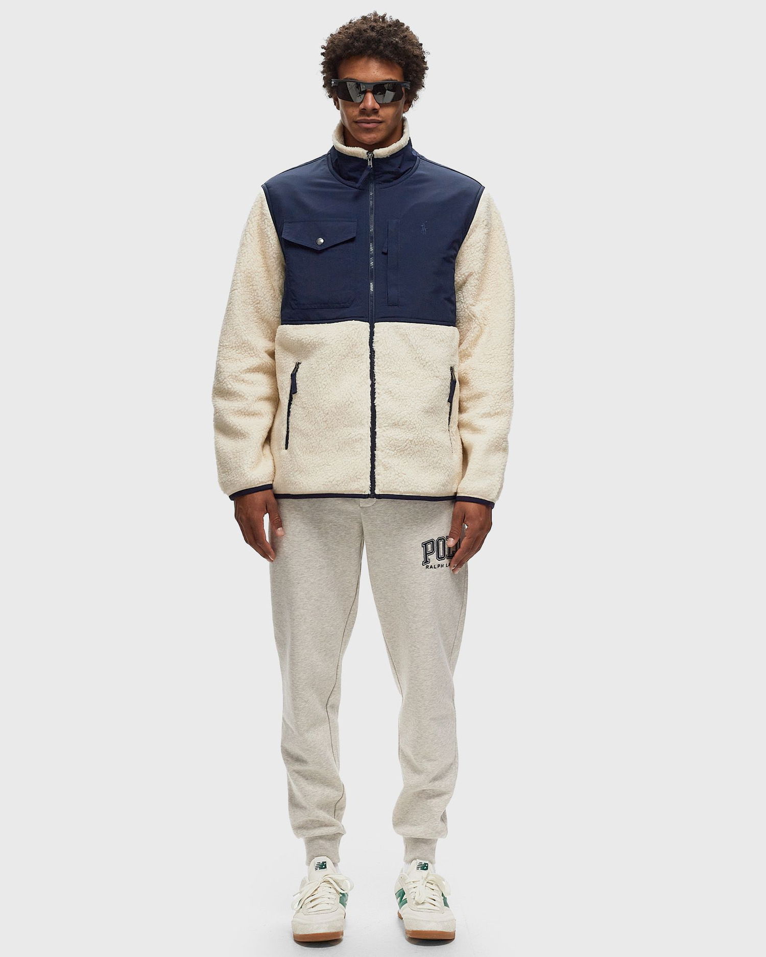 Суитчър Polo by Ralph Lauren Men's Half-Zip Fleece Jacket Бежово | 710850412019, 1