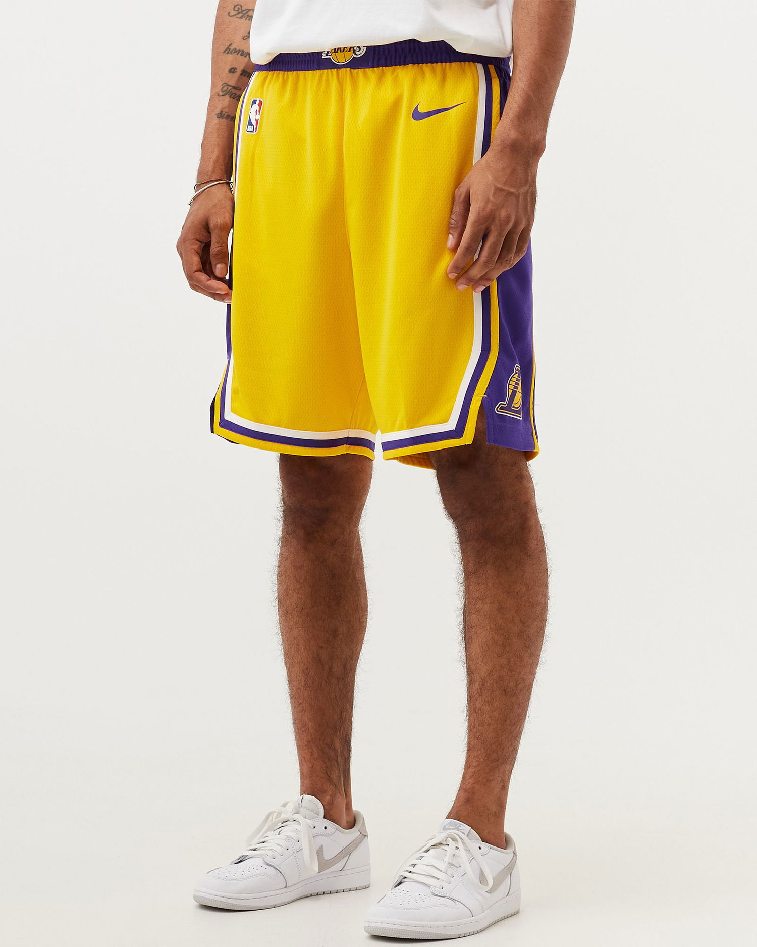 Къси панталони Nike Los Angeles Lakers Icon Edition Swingman Shorts Жълто | 886066056287, 1