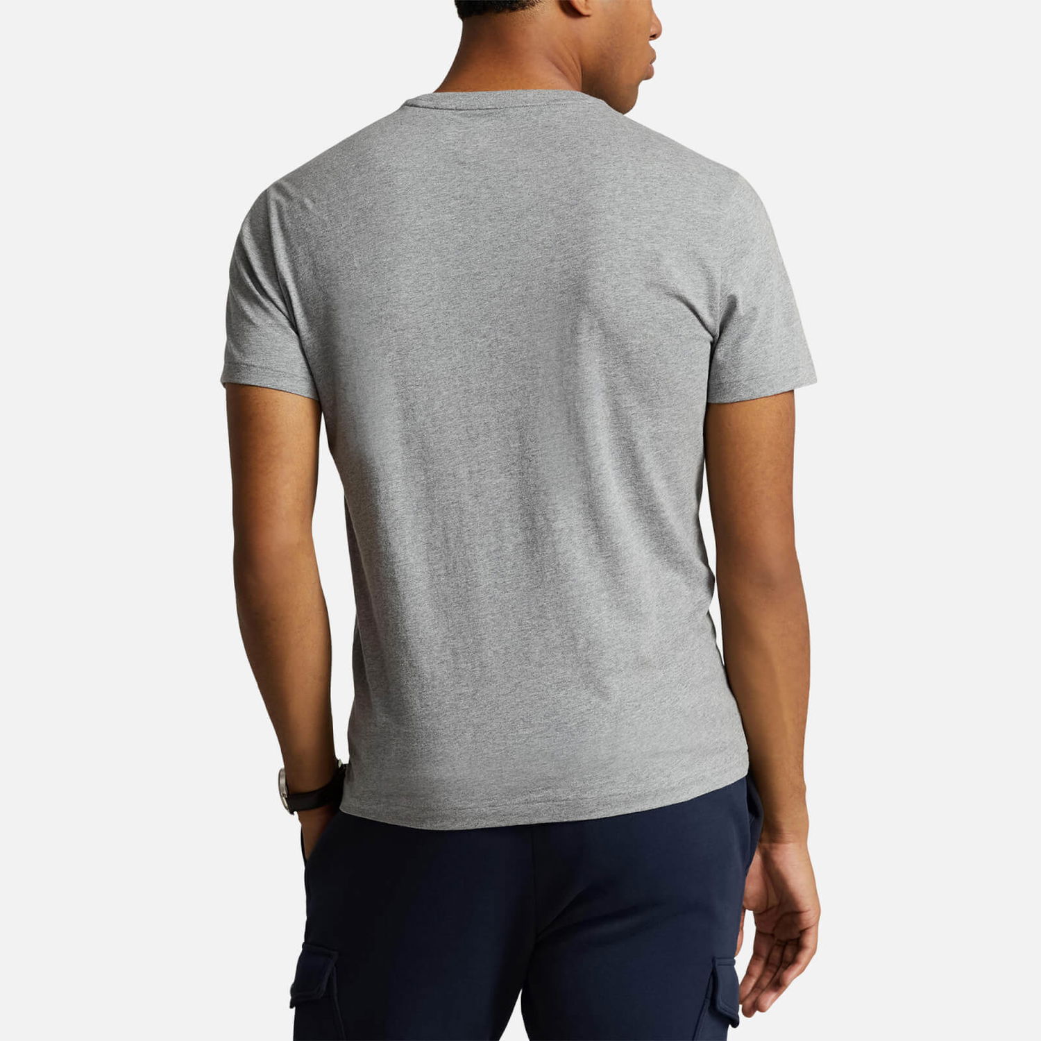 Тениска Polo by Ralph Lauren Polo Ralph Lauren Custom-Slim-Fit Jersey-T-Shirt - Сиво | 710839046047, 1