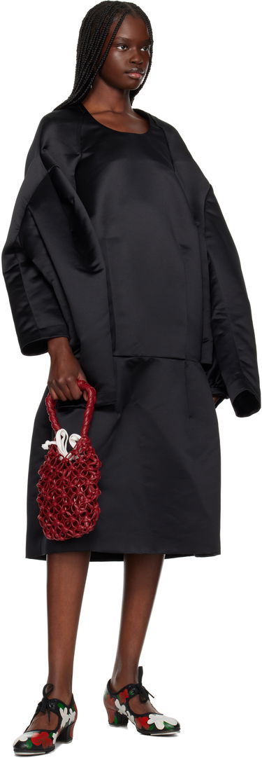 Дамска чанта Comme des Garçons Comme des Garçons Braided Knotted Synthetic Leather Tote Червено | RO-K203-051-2, 3