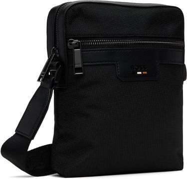 Чанта през рамо BOSS Embossed-Logo Bag Черно | 50536169, 4