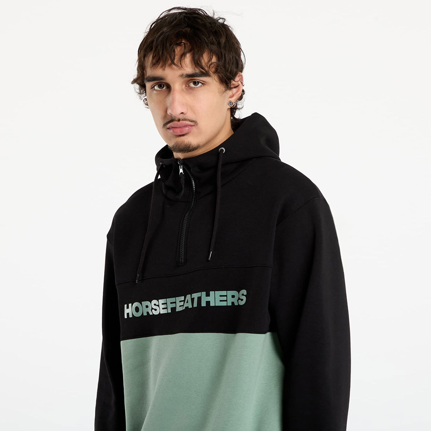 Суитчър Horsefeathers Fulton Half-Zip Color-Block Hoodie Многоцветен | SM1354I, 1