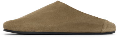 Кецове и обувки The Row The Row Hudson Suede Slide Loafers Зелено | F1705-L302, 2