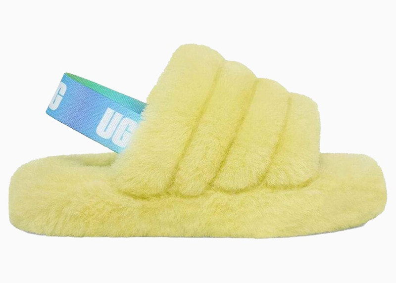 Кецове и обувки UGG UGG Fluff Yeah Slide Жълто | 1120030K-PGRD, 0