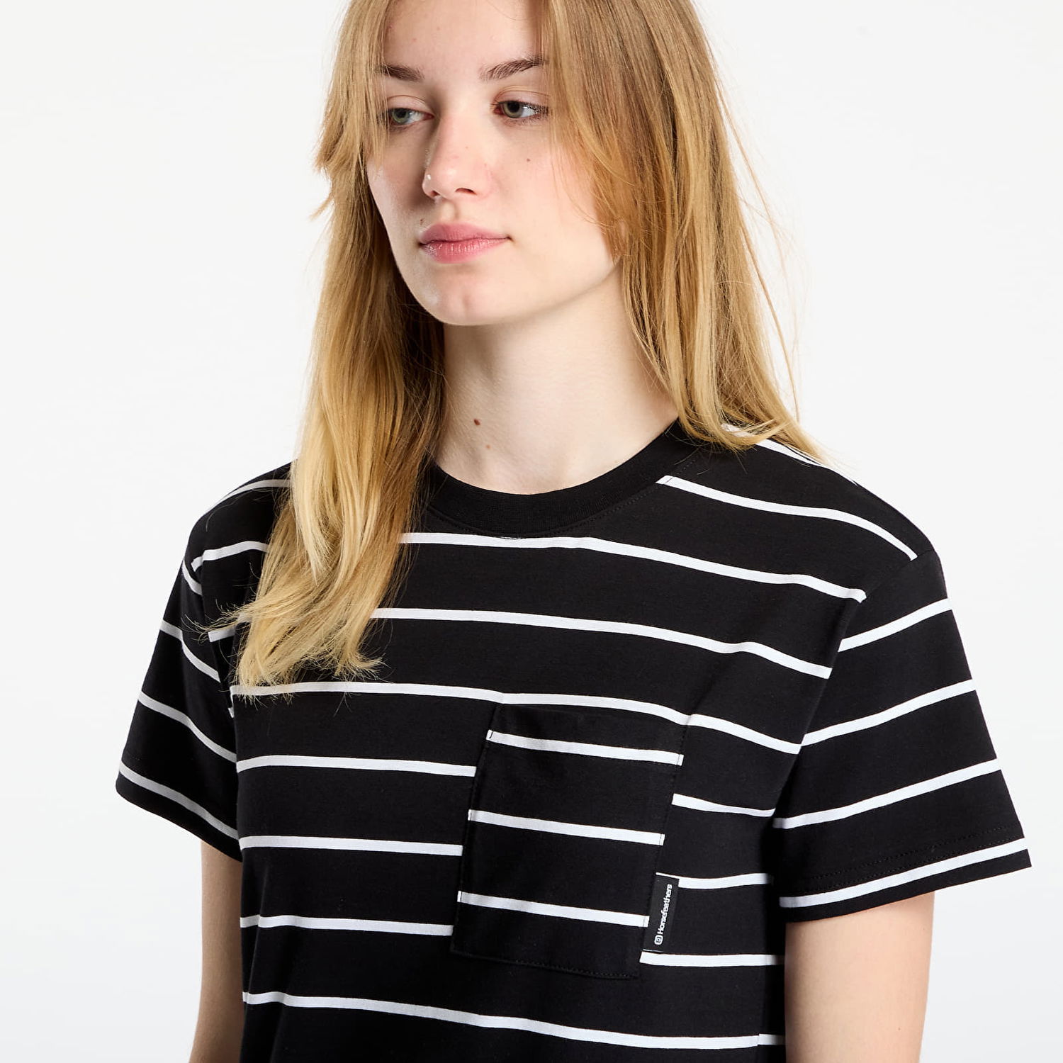Тениска Horsefeathers T-Shirt Pyper Top Striped Черно | SW957C, 1