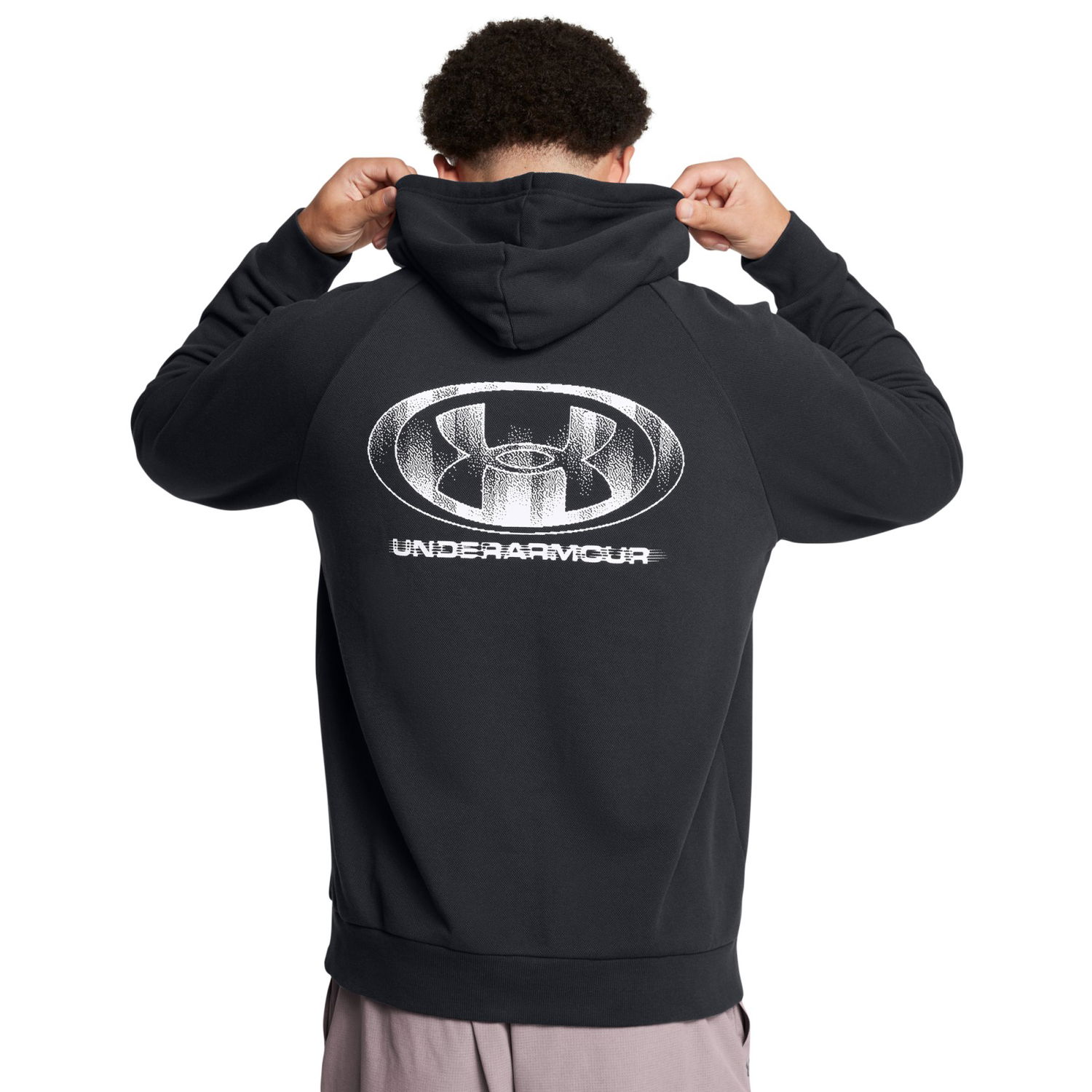 Суитчър Under Armour Rival Fleece Textured Glitch Hoodie Черно | 1389428-001, 1