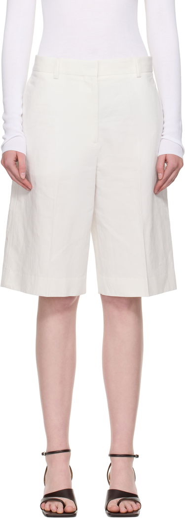 Къси панталони TOTEME TOTEME Tailored Shorts Бяло | 253-WRB0285-FB0425, 0