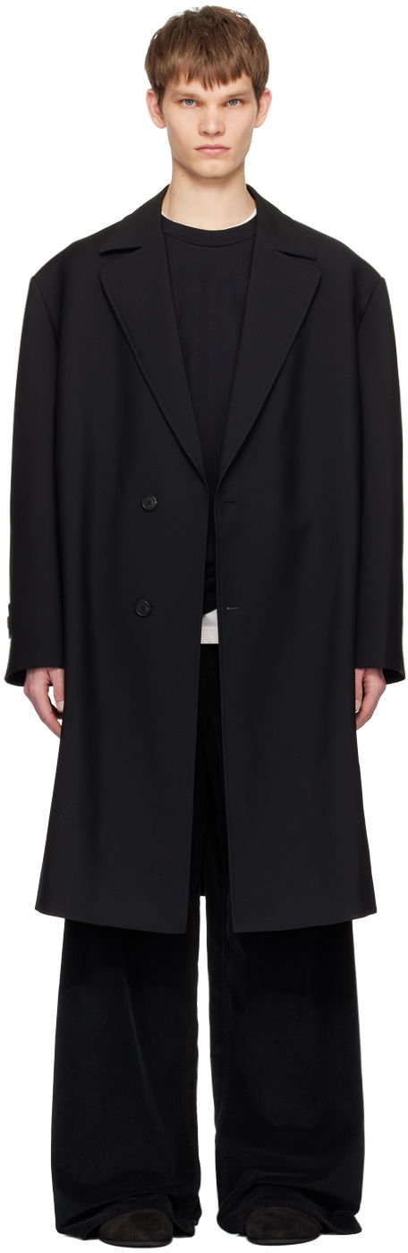 Long Minimalist Wool Coat