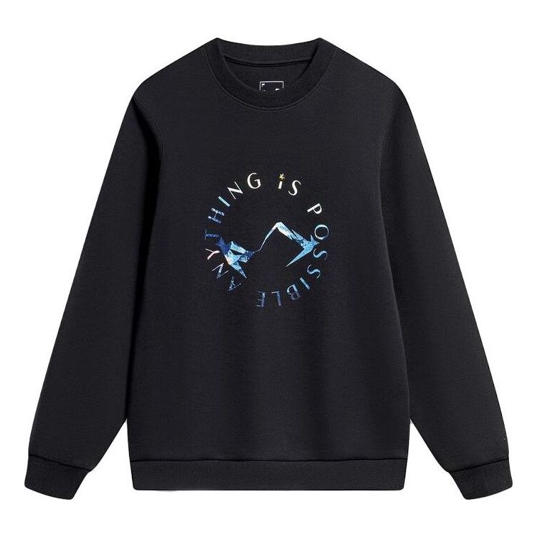 Пуловер Li-Ning Graphic Sweatshirt Черно | AWDT759-2