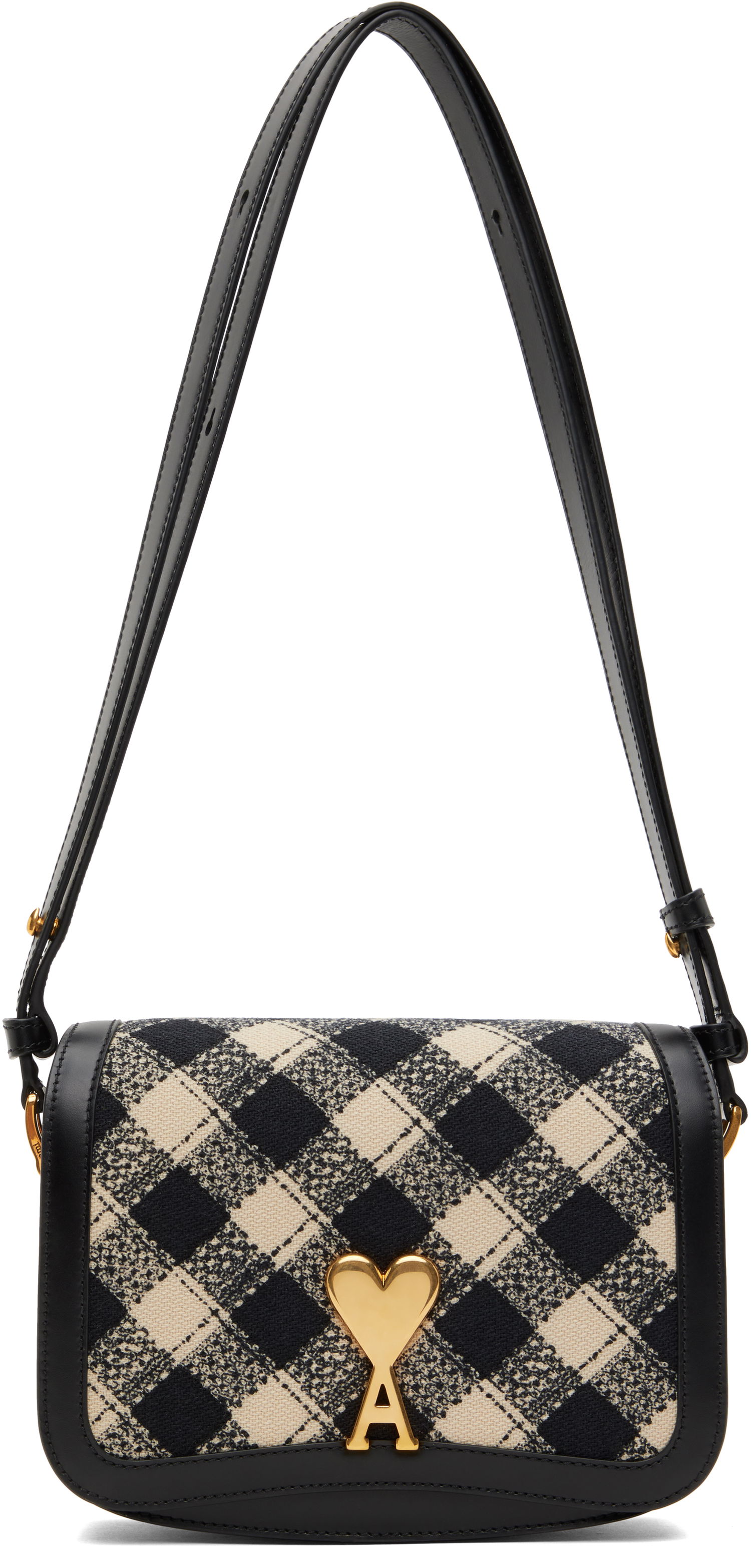Чанта през рамо AMI Shoulder Bag Черно | ULL005.AW0051, 0