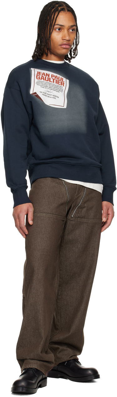 Суитчър Jean Paul Gaultier Jean Paul Gaultier 'The Gaultier Label' Sweatshirt Тъмно синьо | 25/04-U-TO371-J003-590130, 3