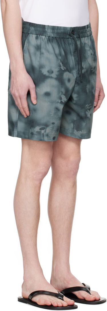 Къси панталони MAISON KITSUNÉ Maison Kitsuné Printed Elasticated Shorts Зелено | OM01407WW9054, 1