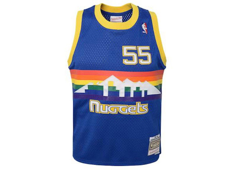 Фланелка Mitchell & Ness Mitchell & Ness NBA Denver Nuggets Dikembe Mutombo Swingman Jersey Синьо | 9N2B7BRD0-NUGDM-Y91, 0