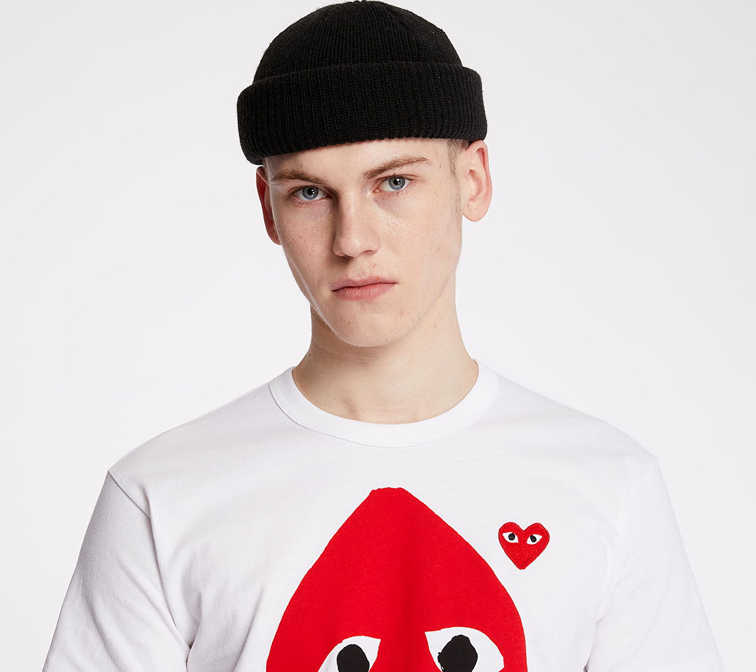 Тениска Comme des Garçons PLAY Tee Бяло | AZT248 white, 1