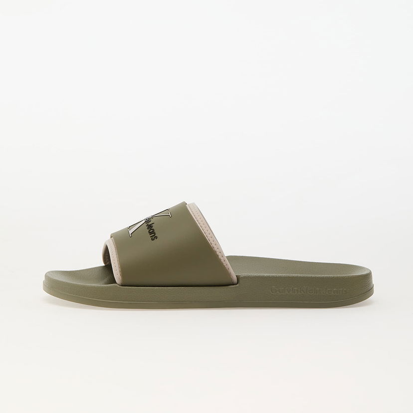 Кецове и обувки CALVIN KLEIN Jeans Slide Rubber Neopren Green Зелено | YM0YM00361 LH9