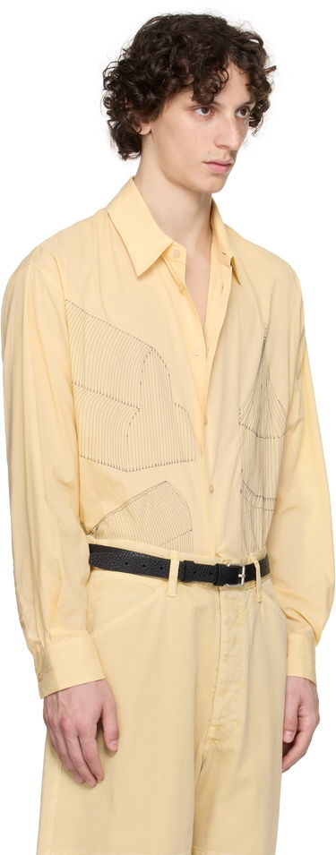 Риза LEMAIRE Lemaire Philippe Weisbecker Relaxed Shirt Жълто | SH1164 LF1389, 1