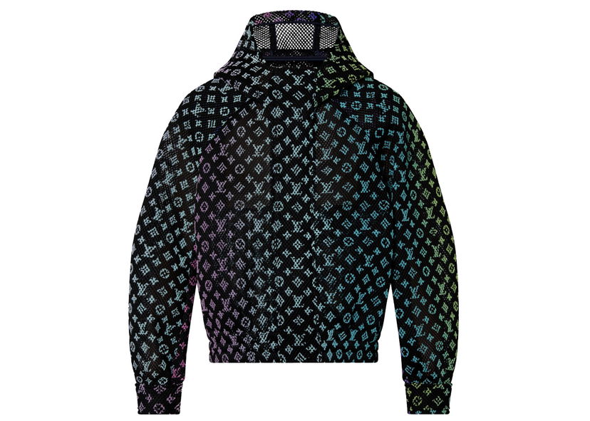 Суитчър Louis Vuitton Gradient Monogram Mesh Blouson Черно | 1A9T03