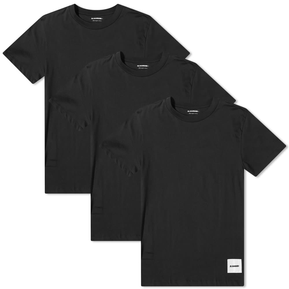 Тениска Jil Sander 3 Pack Tee Черно | J47GC0001-J45048-001, 0