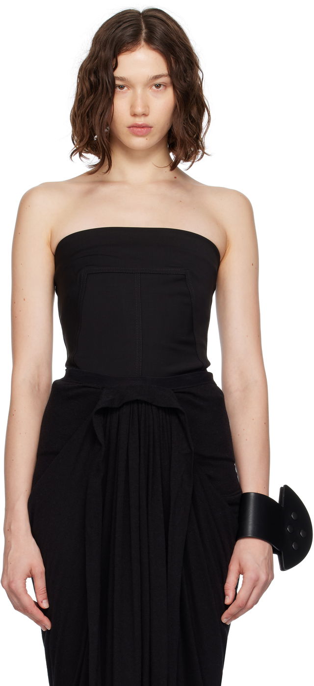 Rick Owens Concordians Wool Bustier Top