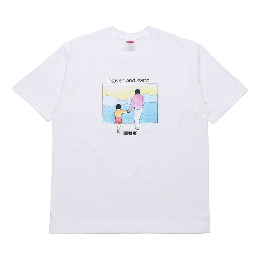 Тениска Supreme Heaven and Earth Print T-Shirt Бяло | SUP-FW19-193