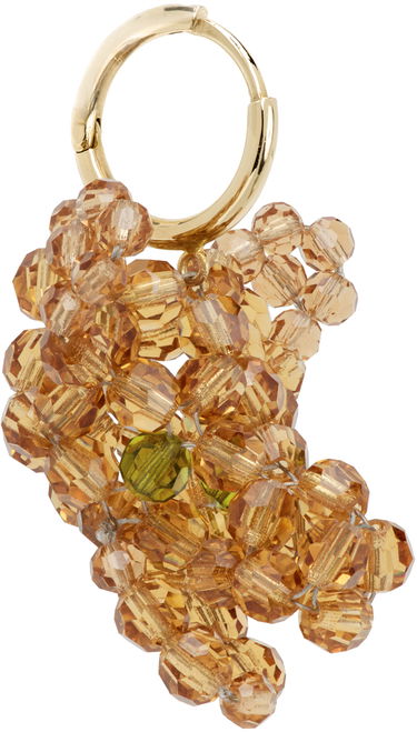 Обеци Simone Rocha Simone Rocha Creature Trophy Head Beaded Single Earring Жълто | ERG511-M 0903, 1