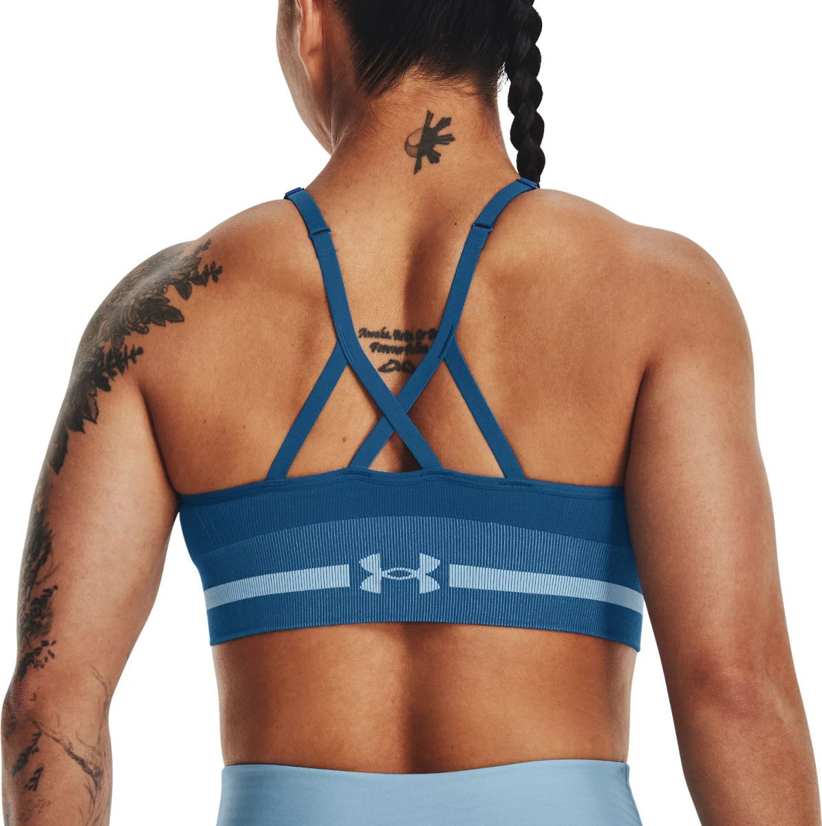 Сутиен Under Armour Seamless Low Long Bra Тъмно синьо | 1357719-426, 1