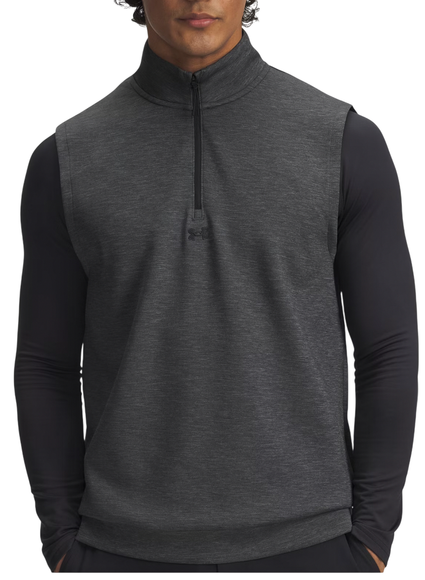 Жилетка Under Armour Drive Heathered Quarter-Zip Midlayer Vest Сиво | 6006049-001