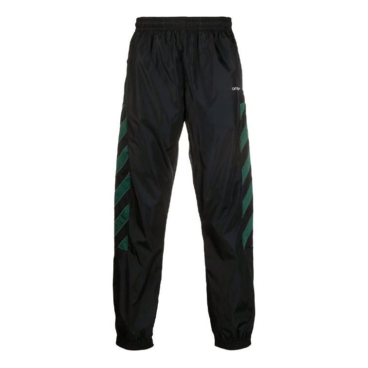 Спортни панталони Off-White Diag Nylon Track Pants Черно | OMCA086E20FAB0021001
