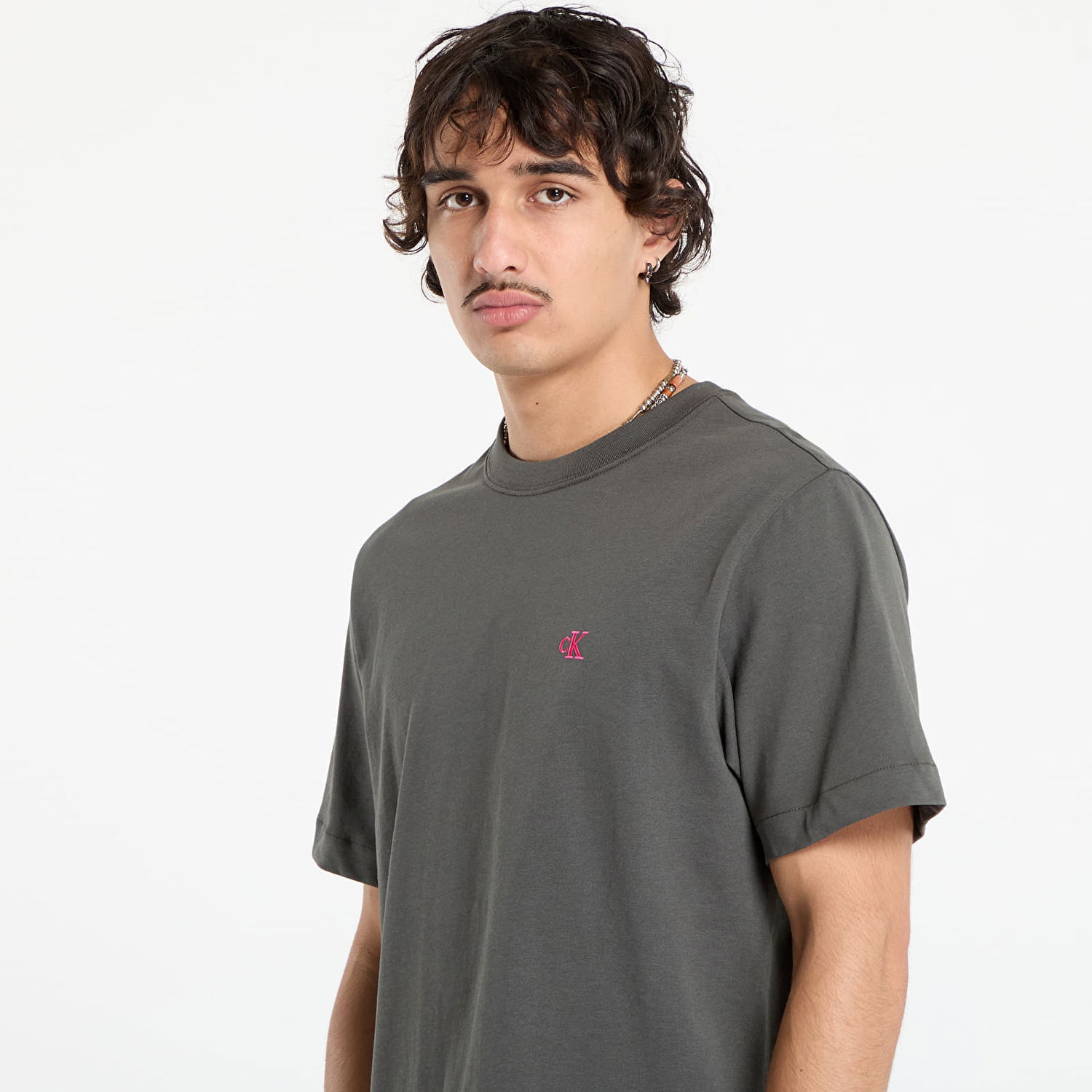 Тениска CALVIN KLEIN Calvin Klein Jeans Easy Monogram T-Shirt Сиво | LV04RC275G PAR, 1