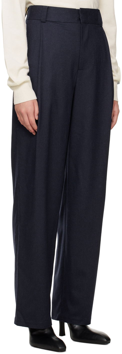 Панталони We11done Wide-Leg Trousers Тъмно синьо | WD-PT3-22-246-W-NV, 1