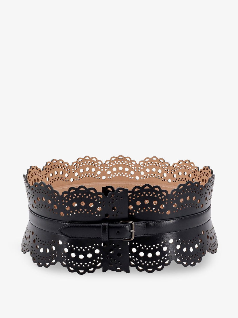 Колани Alaïa Lace Waist Belt Черно | AA1C082GC0A29999