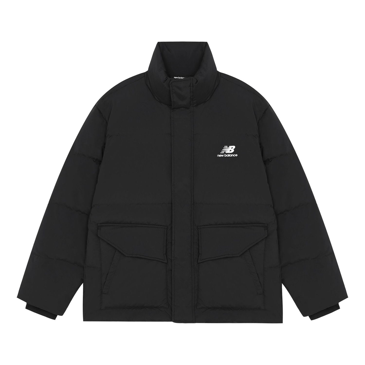 Пухо яке New Balance Warm Print Jacket Черно | AMJ14309-BK, 0
