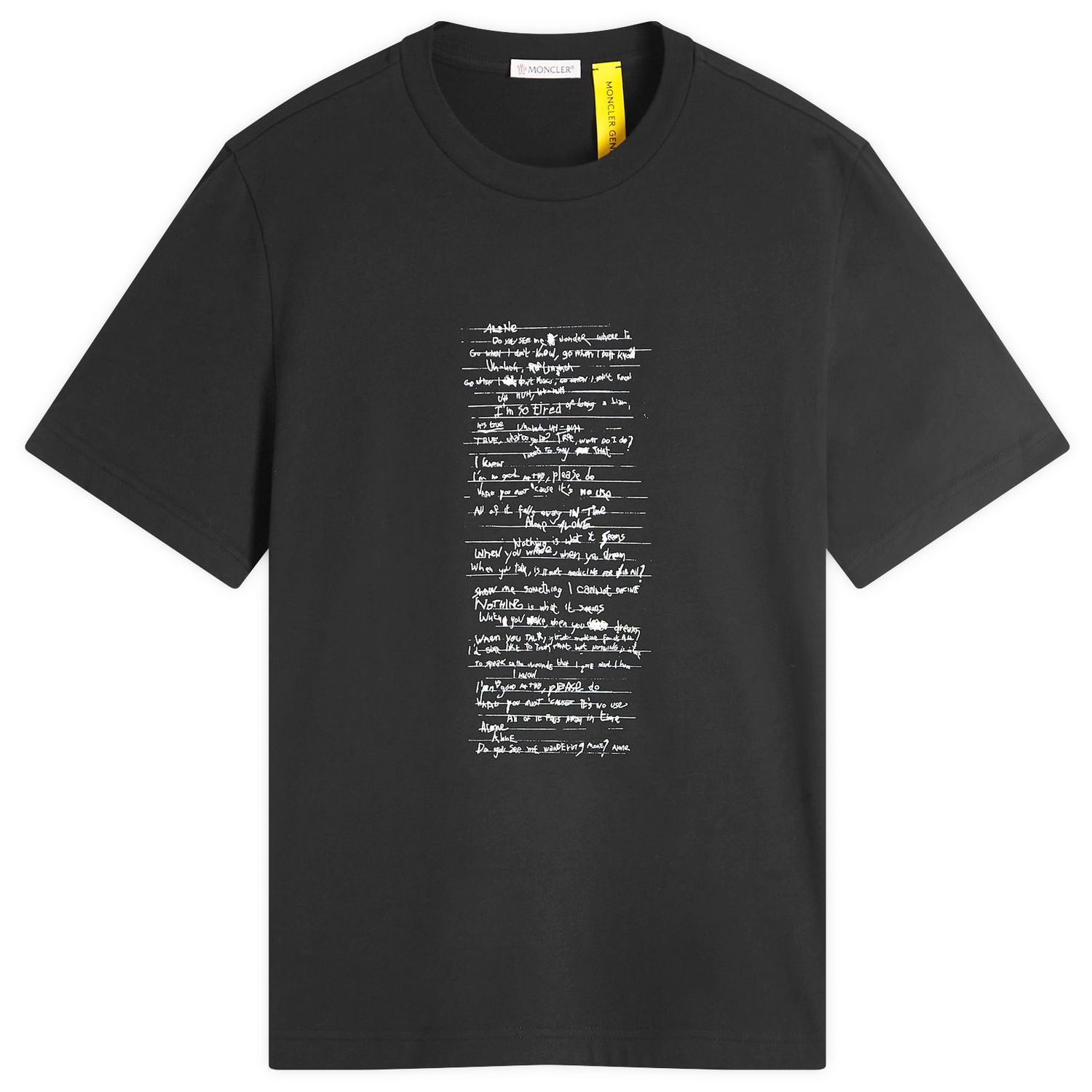 Тениска Moncler Genius x Willow Smith Black T-Shirt Size Large Черно | 09T-8C00002-89AHD-999, 0