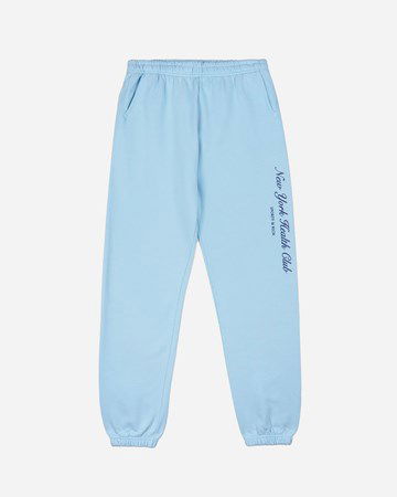 Спортни панталони Sporty & Rich NY Health Club Flocked Sweatpant Синьо | SW843HO, 0