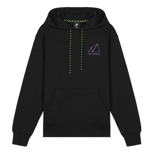 Суитчър New Balance Relaxed Fit Logo Hoodie Черно | AMT11581-BK