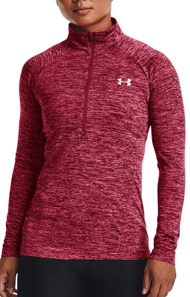 Суитчър Under Armour Women's Tech Twist Half-Zip Running Top Червено | 1320128-664, 0