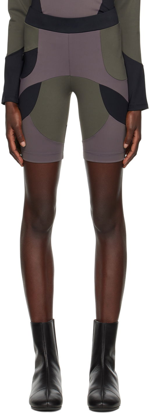 Къси панталони HELIOT EMIL Colorblock Cycling Shorts Лилаво | AW22_W_10_086_P04_BLK01