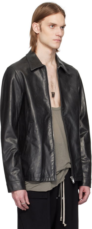 Яке Rick Owens Rick Owens Hollywood Brad Leather Jacket Черно | RU01E5764 LTP, 1