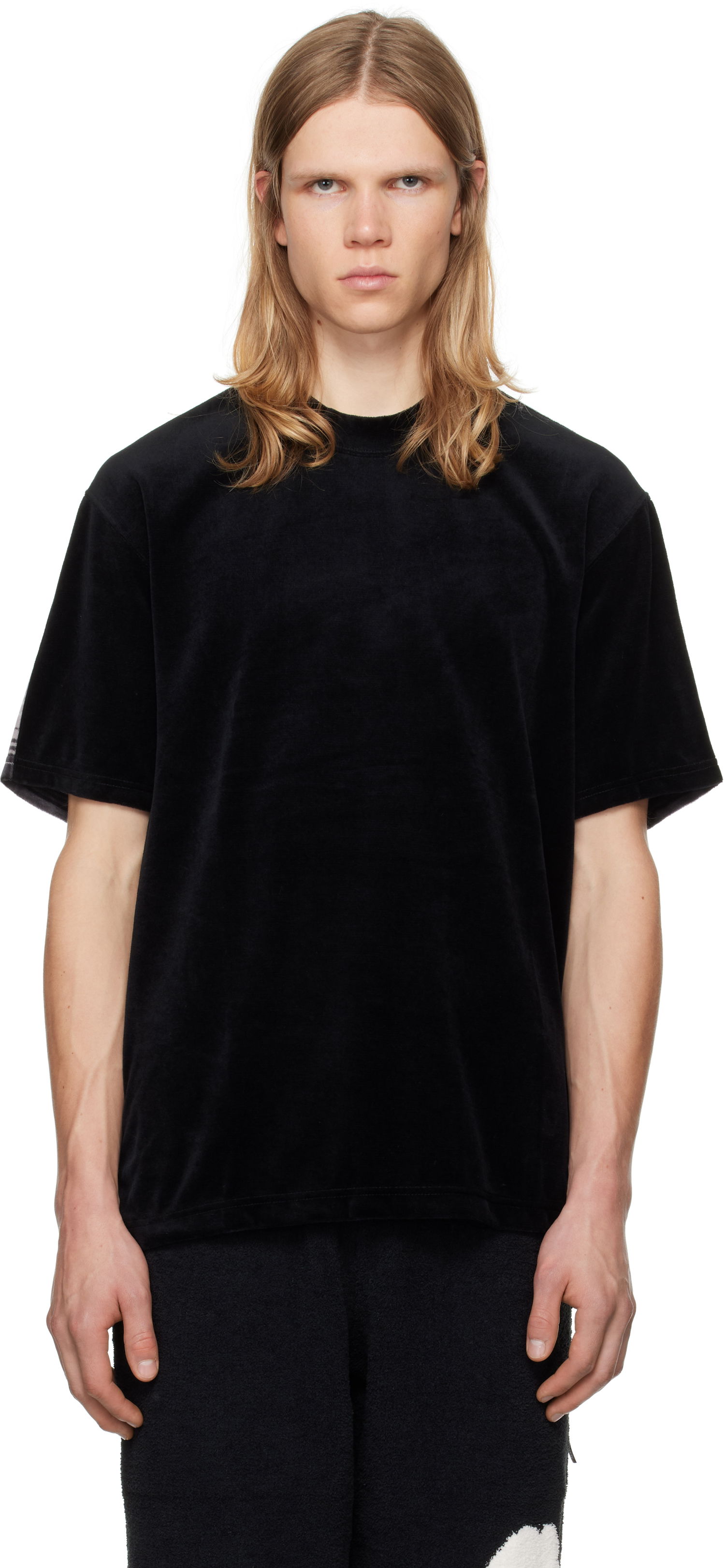 Тениска Mastermind WORLD Velour T-shirt Черно | MW24S13-TS011-005, 0
