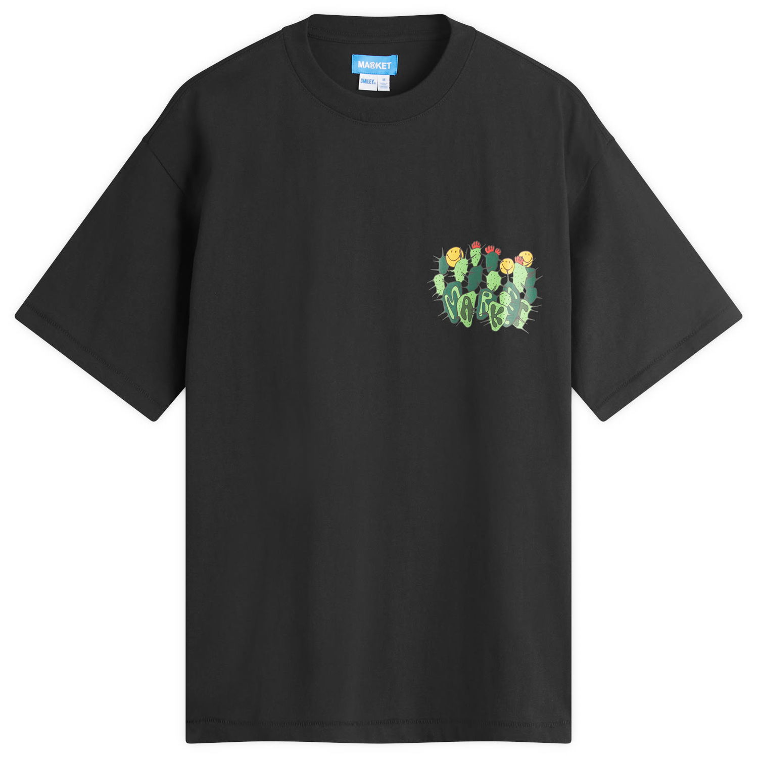 Тениска MARKET Smiley Cactus Graphic Tee Черно | 399002186-BLK, 0