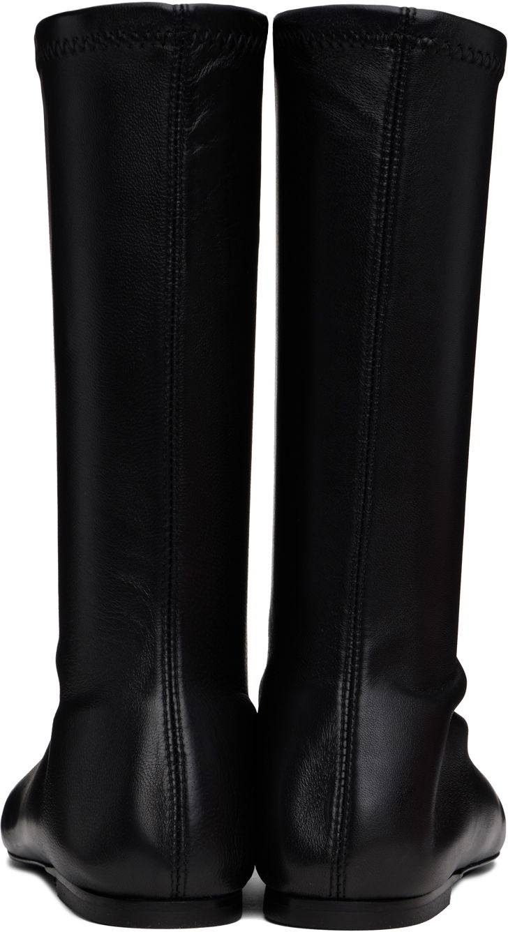 Облекло TOTEME TOTEME 'The Sock' Stretch Leather Boots Черно | 244-WAS0160-LE0089, 1