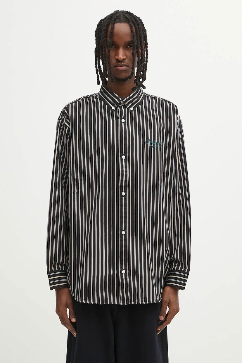 Риза Carhartt WIP Palance Long Sleeve Striped Relaxed Fit Button-Down Collar Shirt Многоцветен | I035330.35IXX