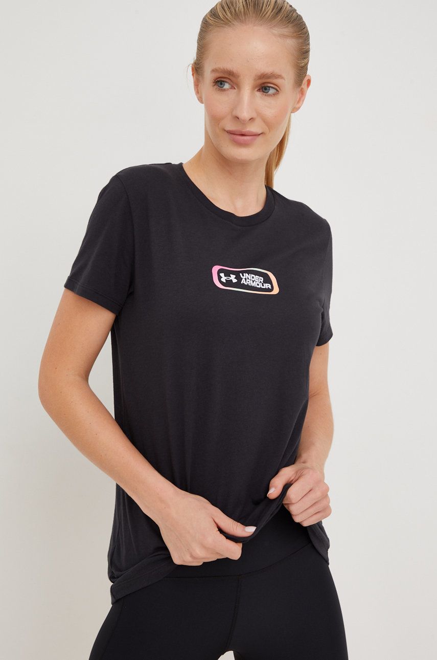 Тениска Under Armour Black Gradient Logo T-Shirt Черно | 1374163, 0