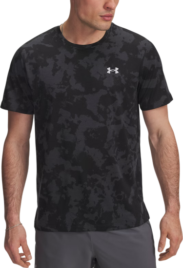Тениска Under Armour Under Armour UA Launch Printed Short Sleeve T-Shirt Черно | 6006110-016, 0